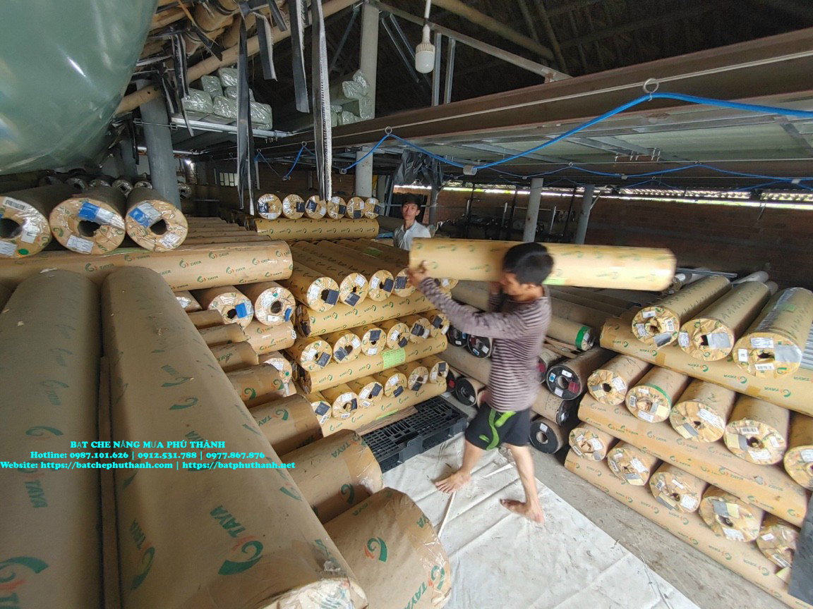 Bảng báo giá bạt che nắng mưa, bạt nhựa PVC, bạt che công trình tại Nam Định